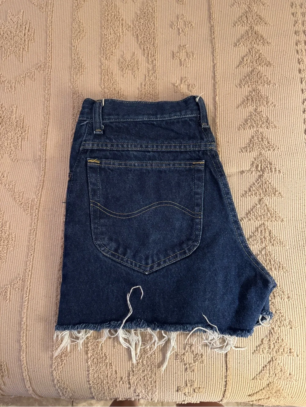 Vintage Lee Distressed Denim Shorts